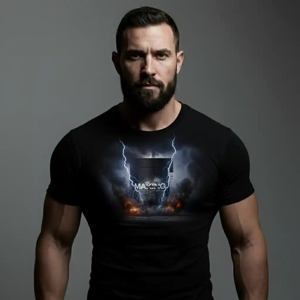 Camiseta negra de suvenir MAKING X3